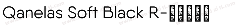 Qanelas Soft Black R字体转换